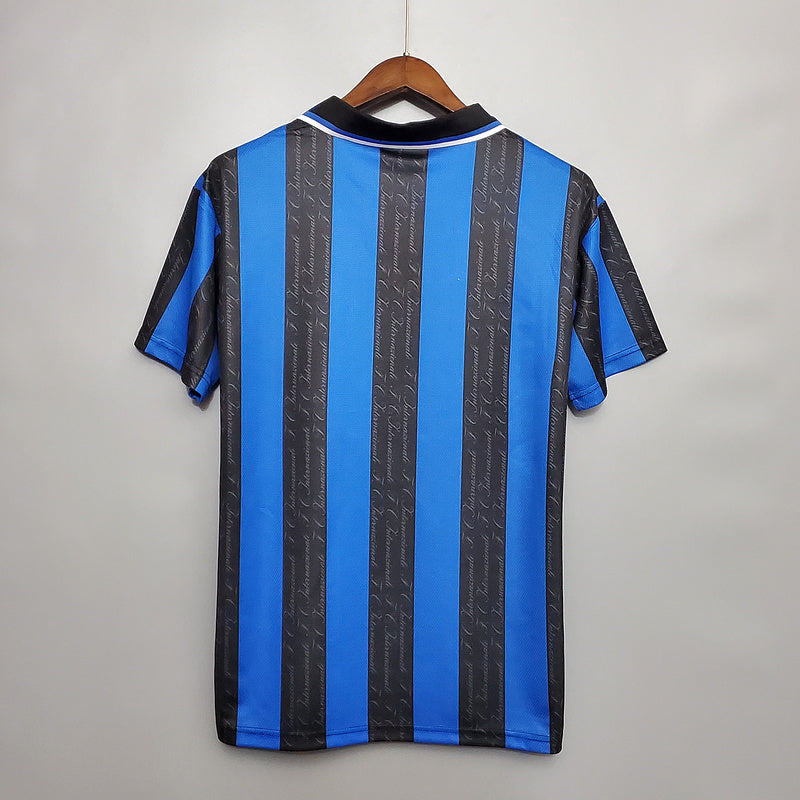 Camisa Inter de Milão Retrô 1997/1998 Azul e Preta - Umbro
