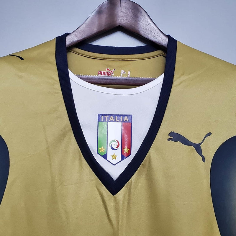 Camisa Itália Retrô 2006 Dourada - Puma