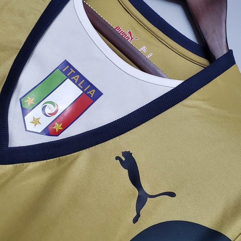 Camisa Itália Retrô 2006 Dourada - Puma