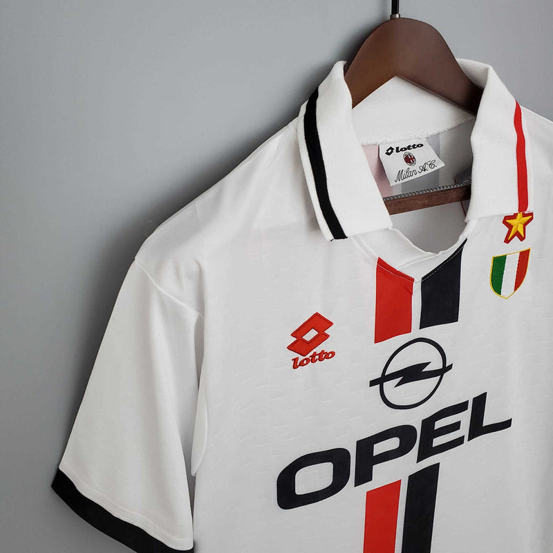 Camisa Milan Retrô 1995/1997 Branca - Lotto