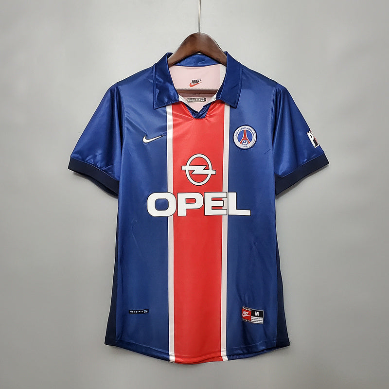Camisa PSG Retrô 1998/1999 Azul e Vermelha - Nike