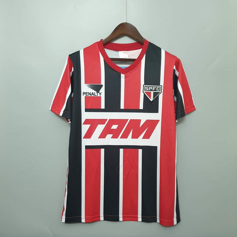 Camisa São Paulo Retrô 1993 Vermelha e Preta - Penalty