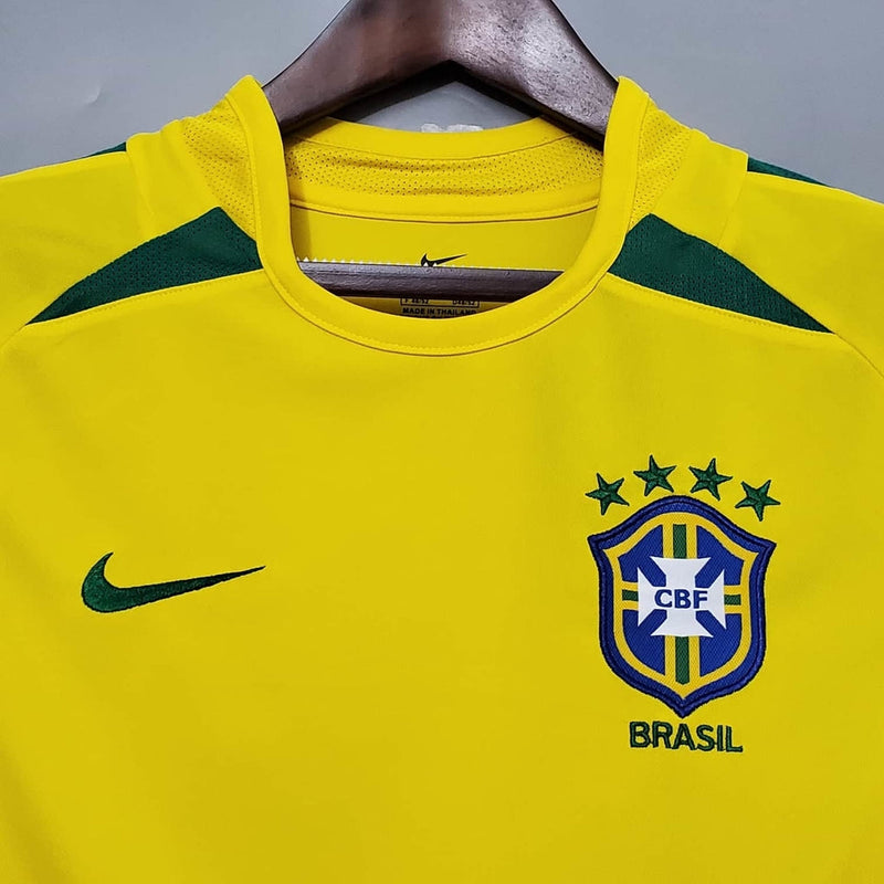 Camisa Seleção Brasileira Retrô 2002 Amarela - Nike
