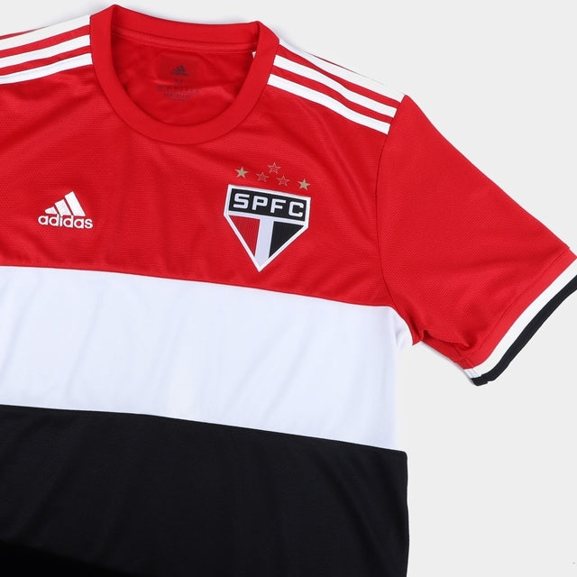 Camisa São Paulo III 21/22 Adidas - Vermelho, Preto e Branco