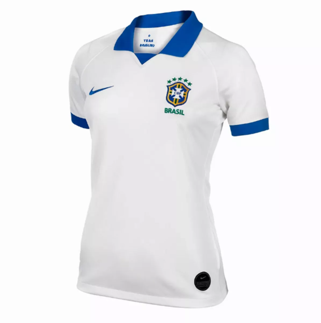 Camisa Feminina Seleção Brasil 21/22 Nike - Branca