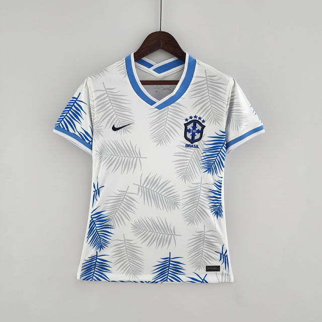 Camisa Feminina Seleção Brasil Nike - Branca - Conceito Floresta Amazônica