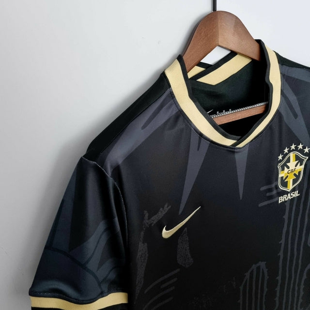 Camisa Seleção Brasil Fourth 2022 Nike - Preto - Conceito Nordeste