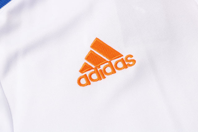 Conjunto Real Madrid 21/22 Branco - Adidas - Com Ziper