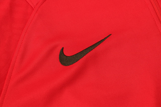 Conjunto Portugal 21/22 Vermelha - Nike - Com Ziper