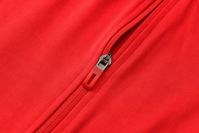 Conjunto Flamengo 21/22 Vermelho e Preto - Adidas - Com Ziper