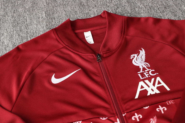 Conjunto Liverpool 21/22 Vermelho - Nike - Com Fecho