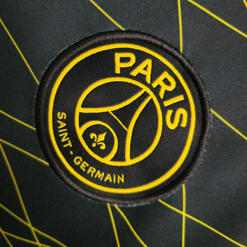 Camisa PSG IV 23/24 Nike - Preta e Amarela