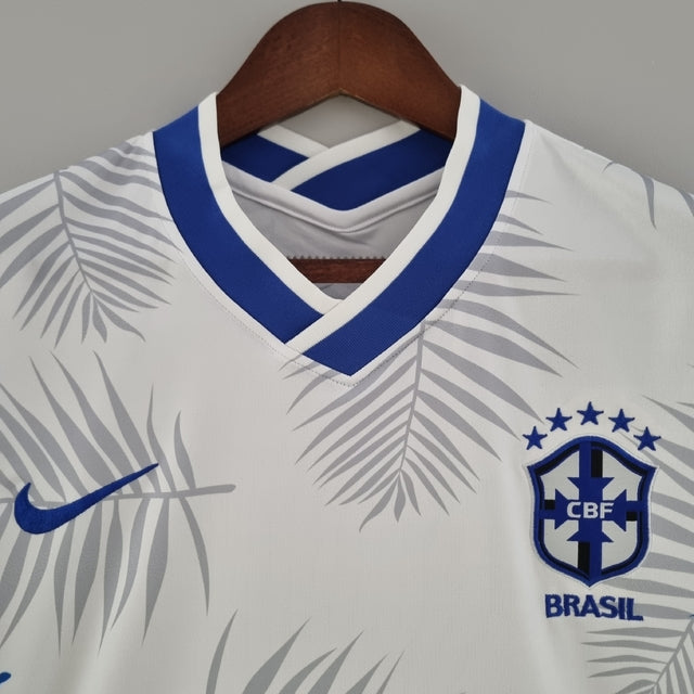 Camisa Seleção Brasil Fourth 2022 Nike - Branco - Conceito Floresta Amazônica