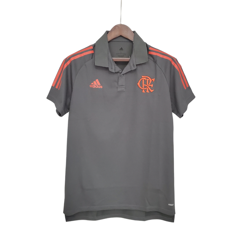 Camisa Polo Flamengo Cinza - Masculina