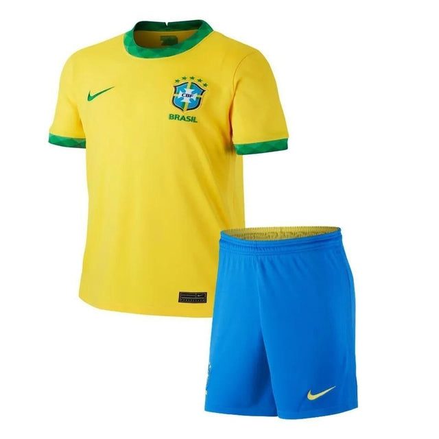 Kit Infantil Brasil 2021 Nike - Amarelo