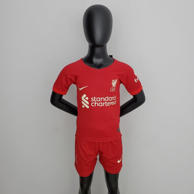 Kit Infantil Liverpool 22/23 Nike - Vermelho