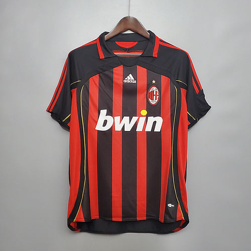 Camisa Milan Retrô 2006/2007 Vermelha e Preta - Adidas