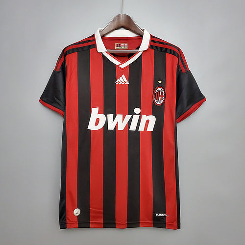 Camisa Milan Retrô 09/10 - Adidas - Vermelha e Preta
