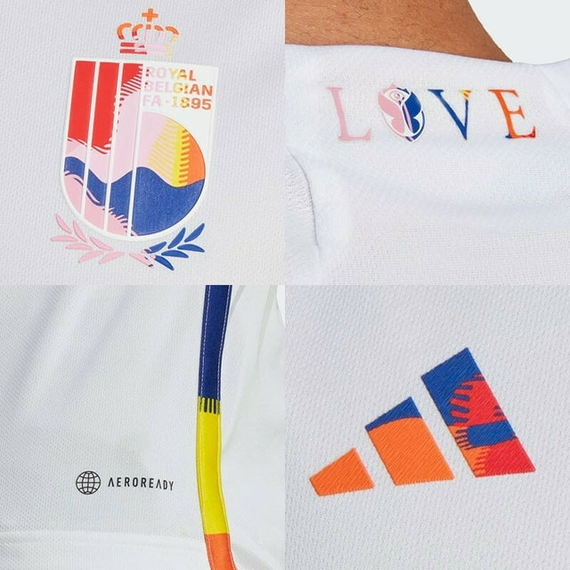Camisa Seleção Bélgica II 2022 Adidas - Branco