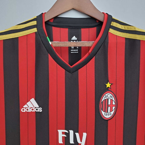 Camisa Milan Retrô 2013/2014 Vermelha e Preta - Adidas
