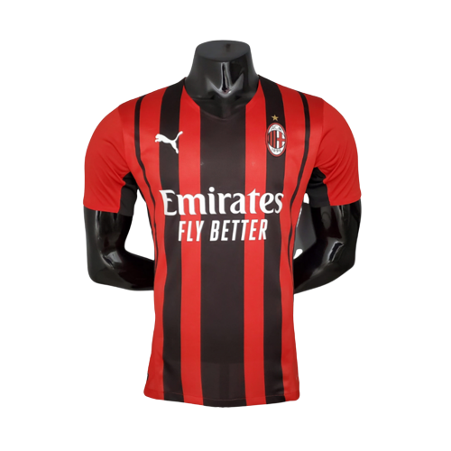 Camisa Milan 21/22 - Vermelha e Preta - Puma - Masculino Jogador