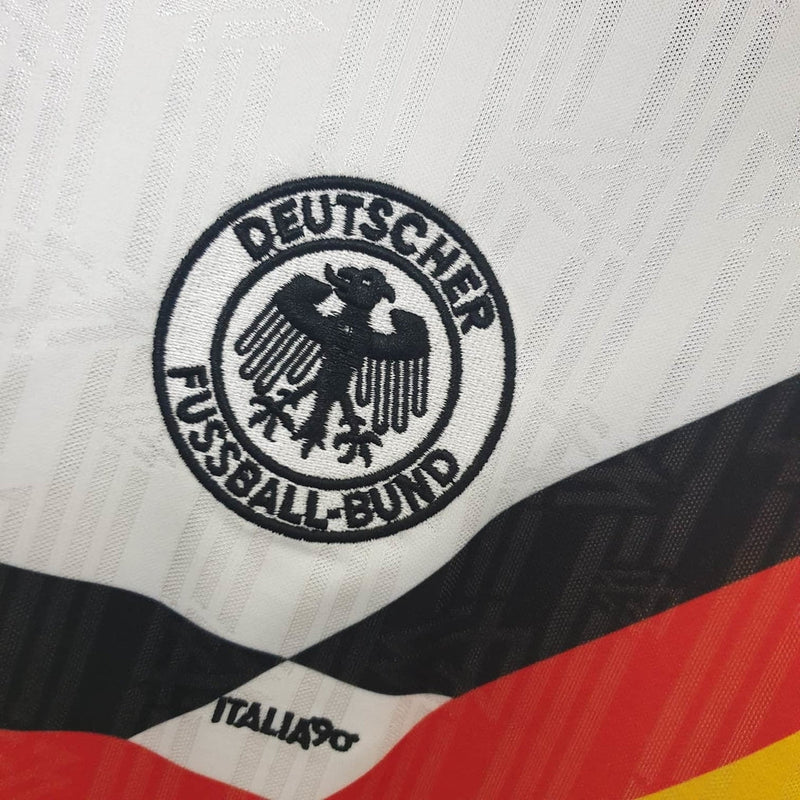 Camisa Seleção Alemanha Retrô 1990 Branca - Adidas